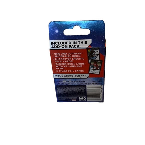 UNO Ultimate Marvel 2022 Edition Spider-Man Add On Pack w/ Foil Cards - Picture 3 of 3